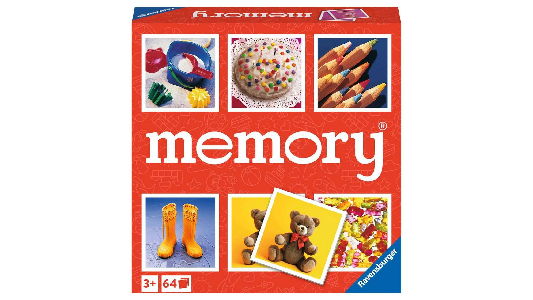 

Ravensburger Spiele Junior Memory, классическая игра для всей семьи, игра на развитие памяти для 2–8 игроков в возрасте от 3 лет и старше