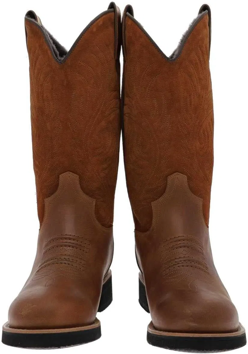 FB Fashion Boots Мужские ковбойские ботинки Зимние ботинки Catle-C для верховой езды в стиле вестерн Мужские зимние ботинки Коричневые — фото 3