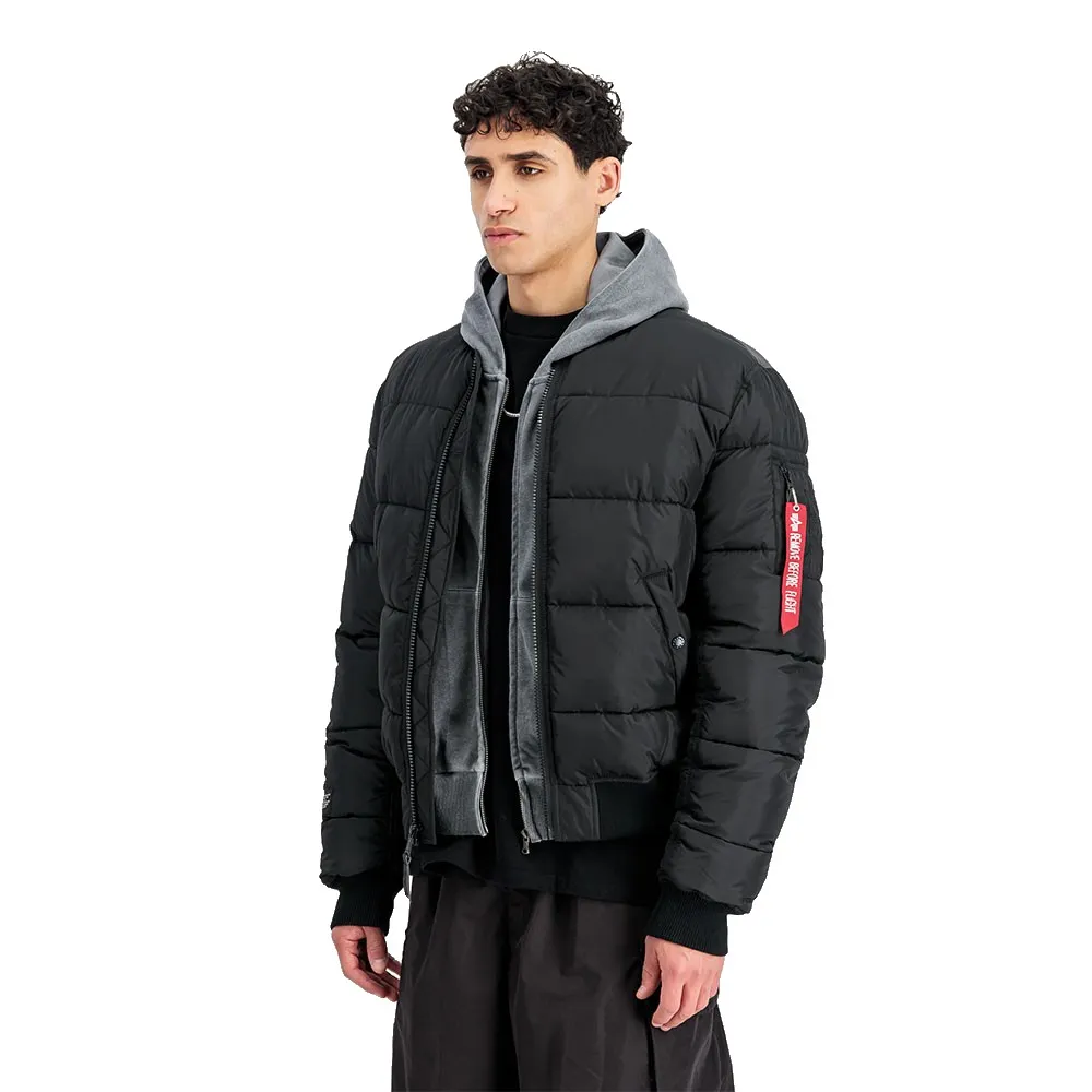

Куртка Alpha Industries MA-1 Logo padded, черный