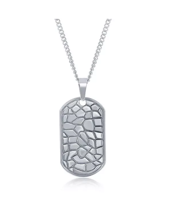 

Ожерелье из нержавеющей стали с жетоном для солдат Metallo, silver