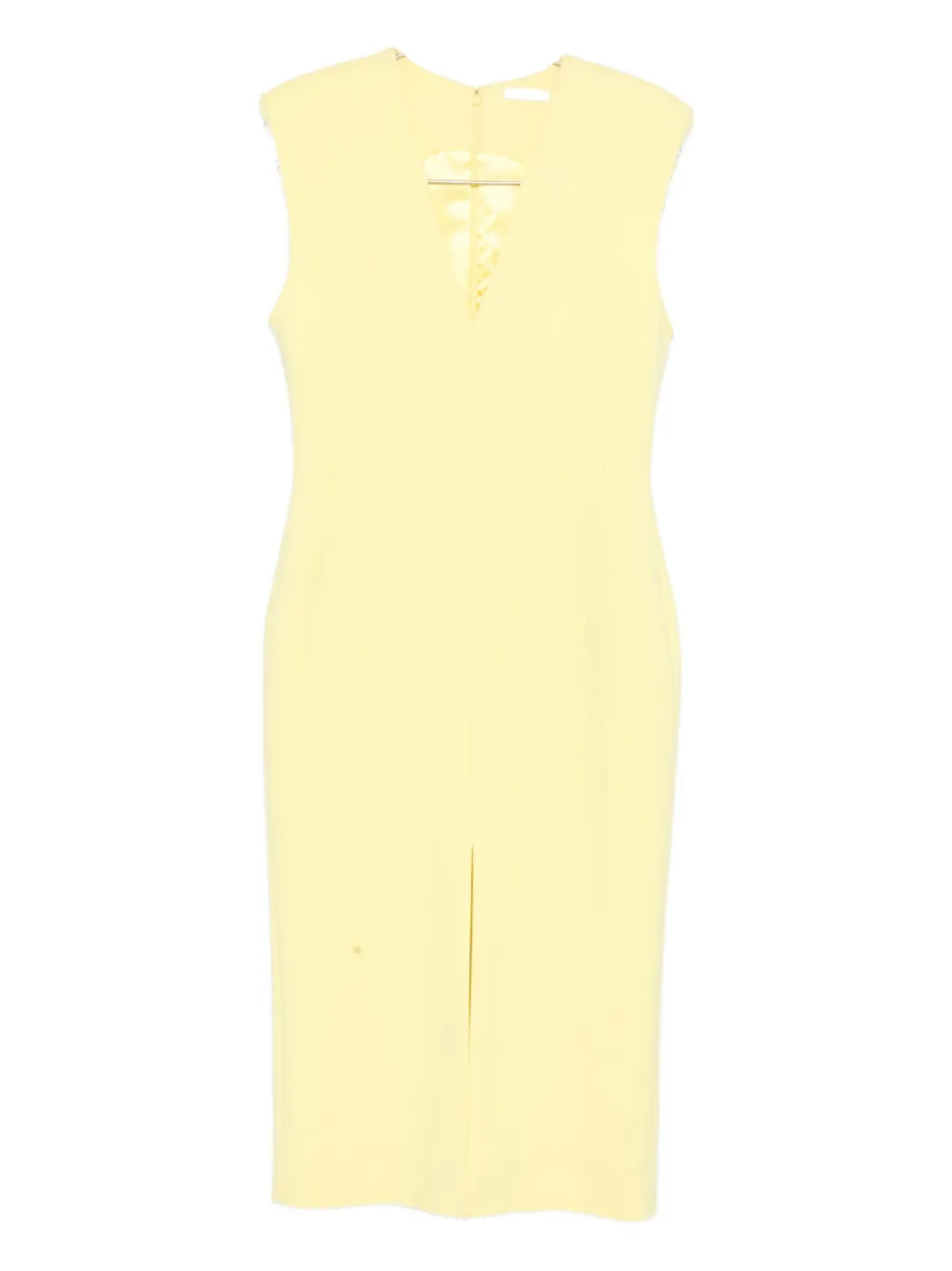 

Платье с V-образным вырезом и разрезом Givenchy, желтый