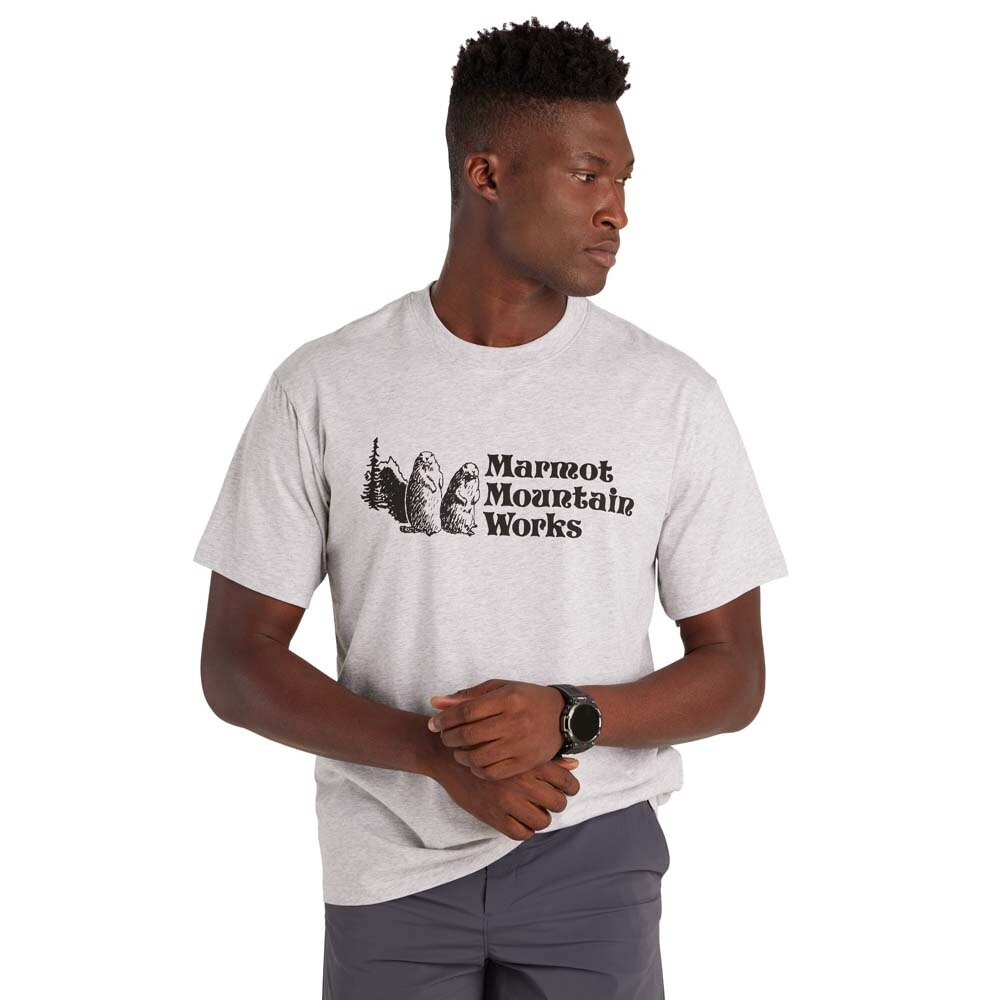 

Футболка с коротким рукавом Marmot Mountain Works, серый