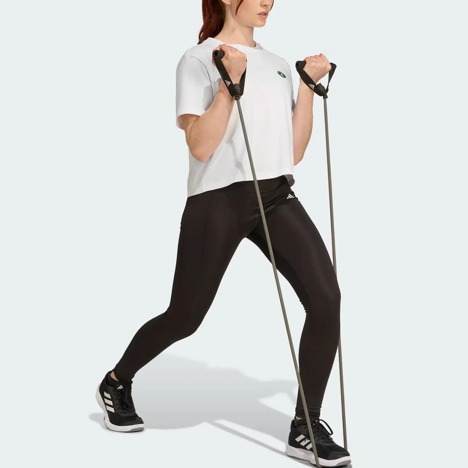 Adidas Футболка женская белая — фото 4