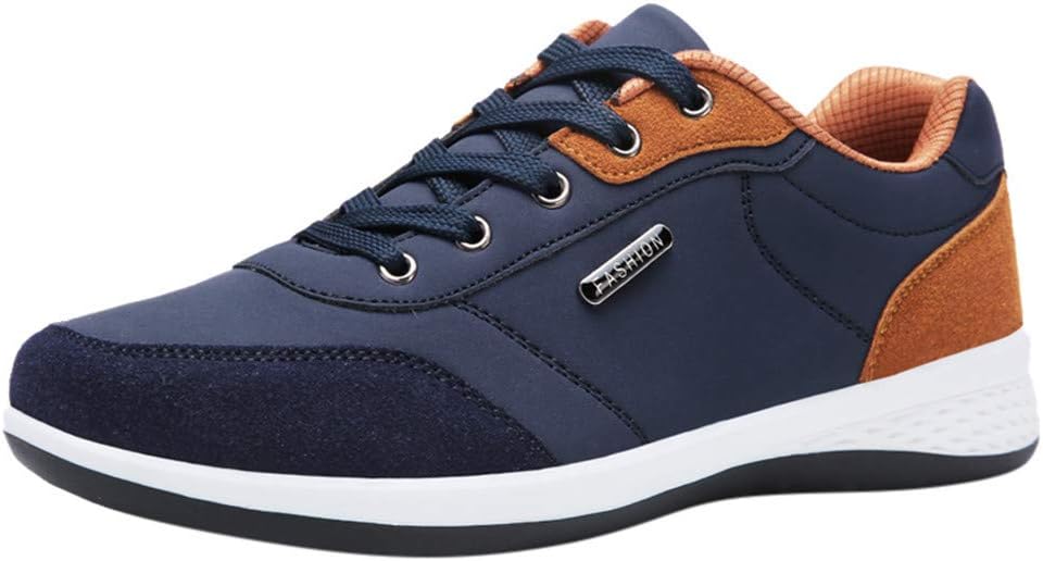 

Мужские кроссовки для спорта на все сезоны с шнуровкой, для бега, прогулок в парке, тренажерного зала, нескользящие, удобные Generic, синий