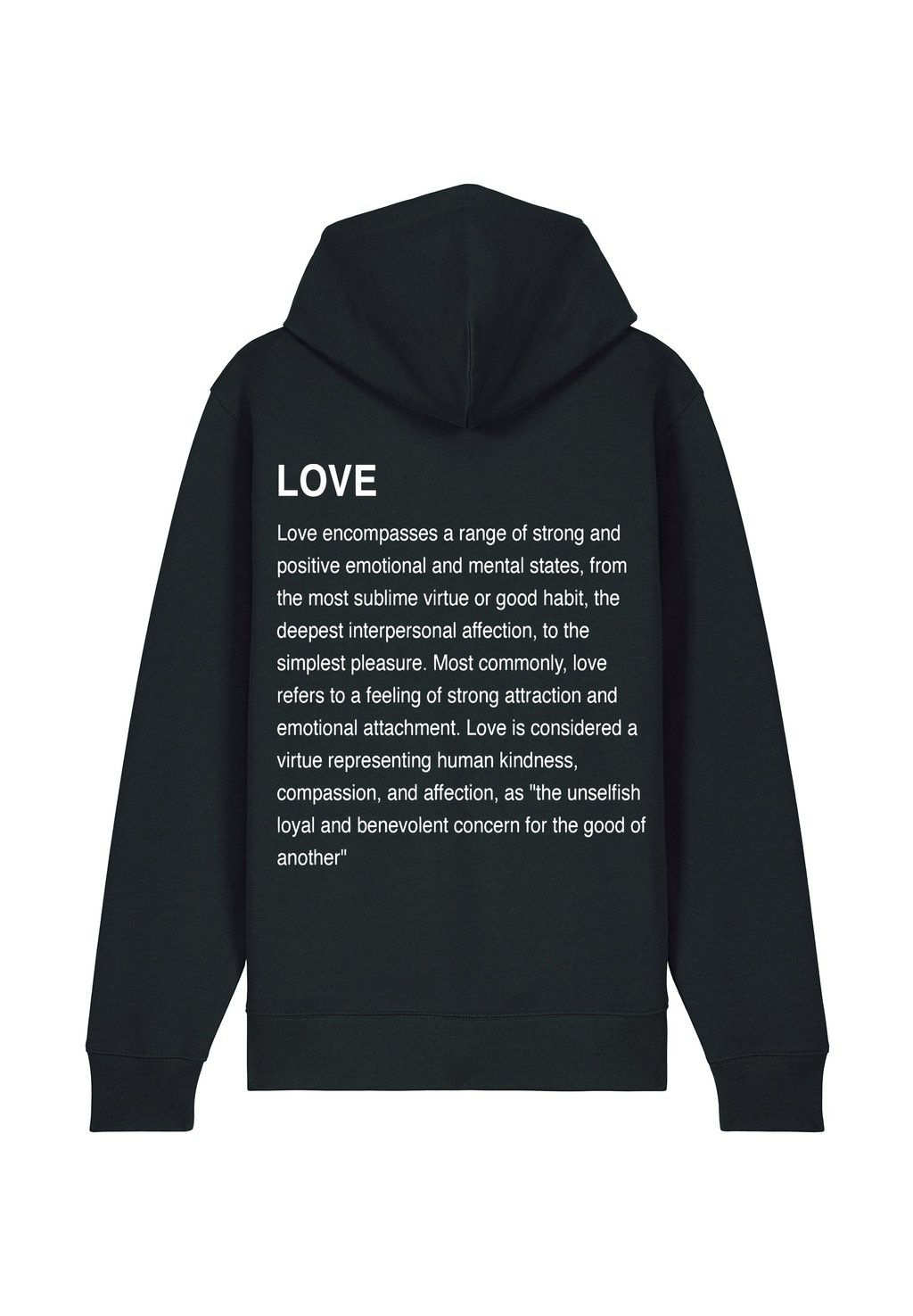 

Толстовка на молнии LOVE DEFINITION BACK PRINT Mira Paris, черный
