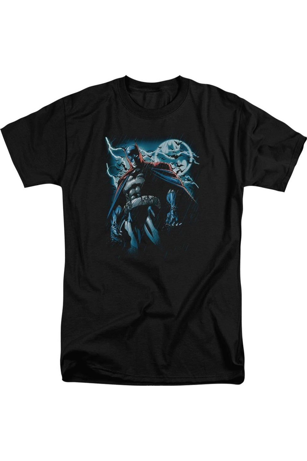 

Футболка Batman Stormy Knight с коротким рукавом для взрослых Gildan, черный