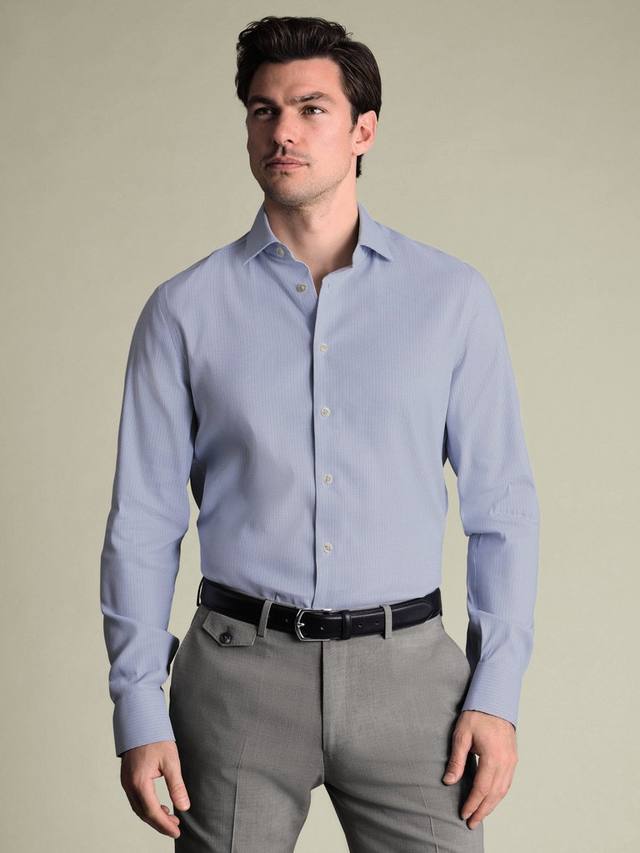 

Нержавеющая рубашка с длинными рукавами Charles Tyrwhitt, Blue