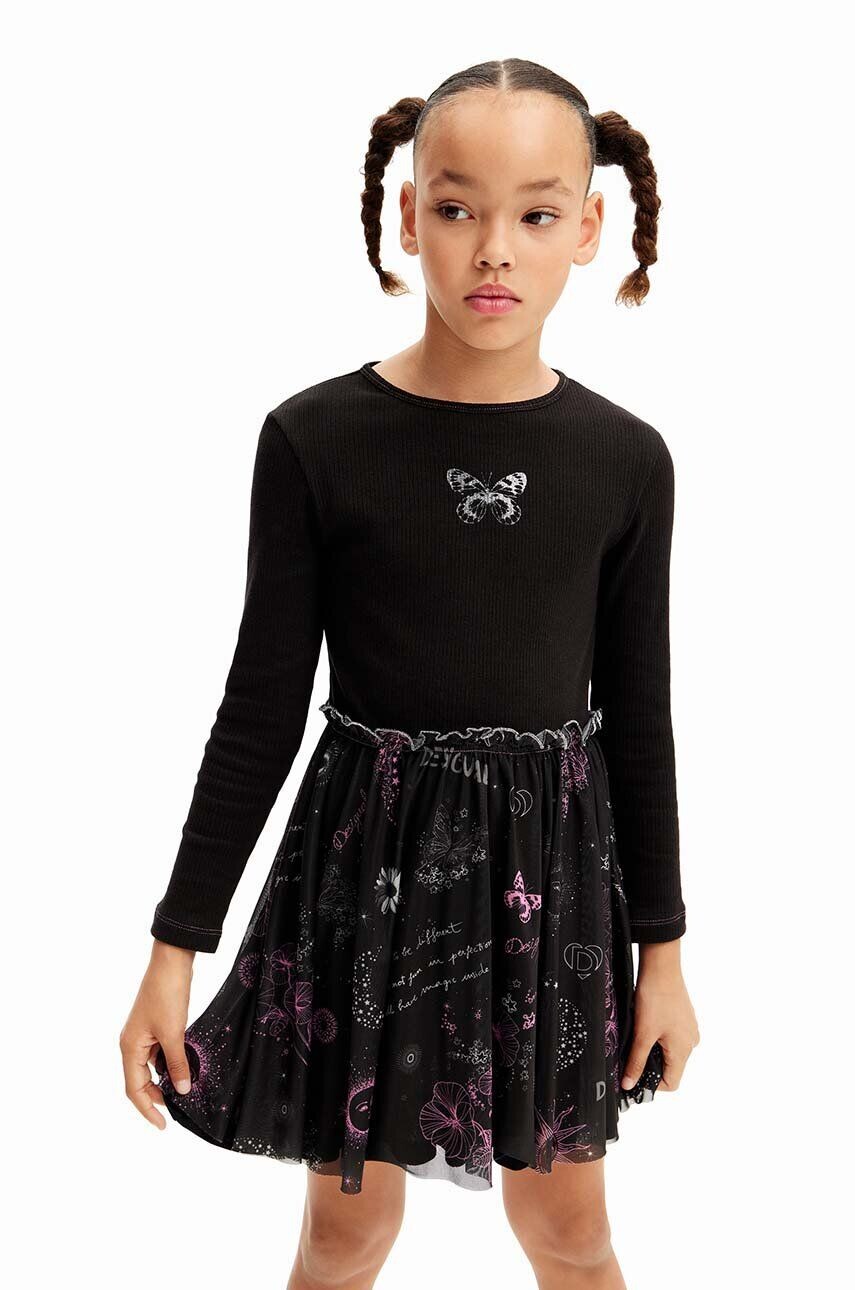 

Платье для маленькой девочки Desigual, черный