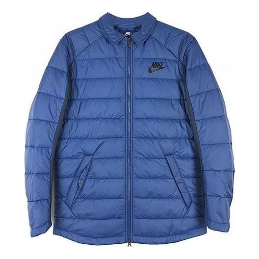 

Куртка men's sports warm woven cotton jacket blue Nike, синий