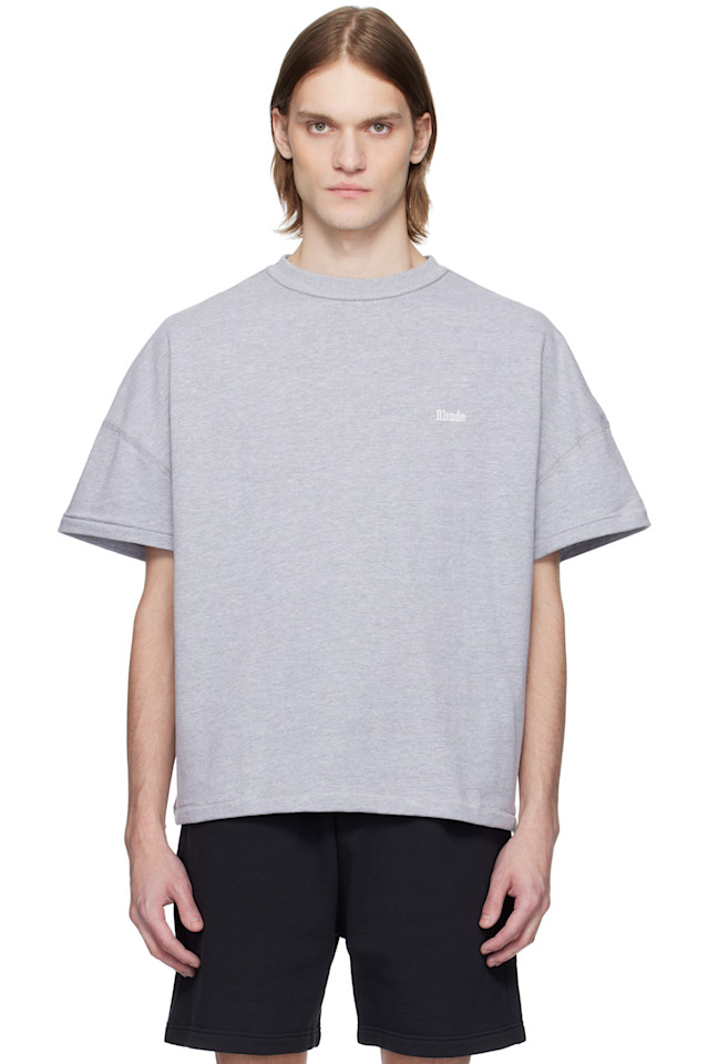 

Классик обратная футболка Rhude, серый