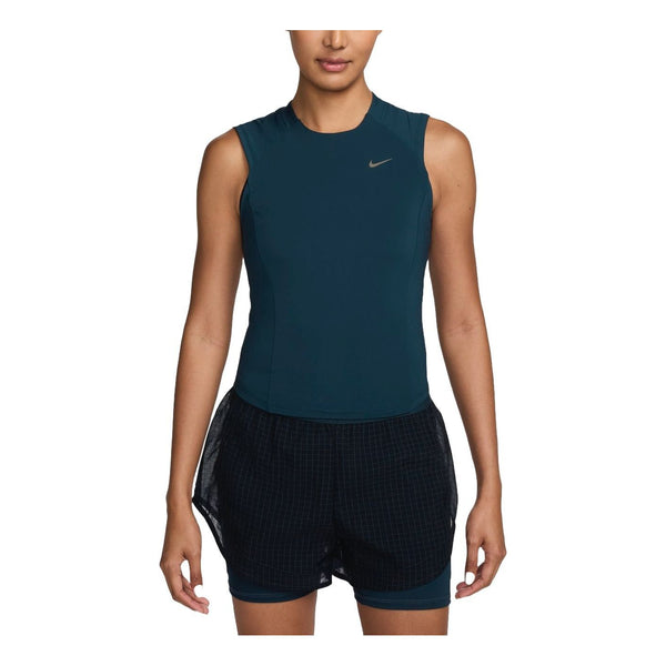 

Топ dri fit running division tank asia sizing Nike, синий