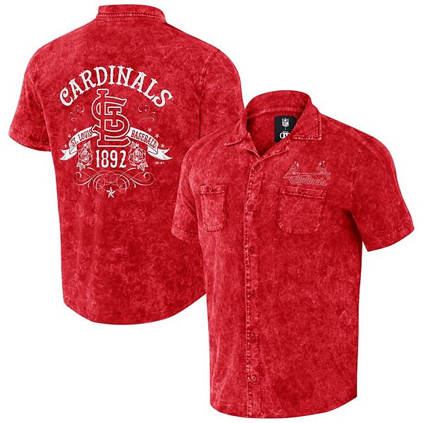 

Мужская денимовая рубашка на пуговицах st louis cardinals в красном цвете darius rucker collection by fanatics Unbranded