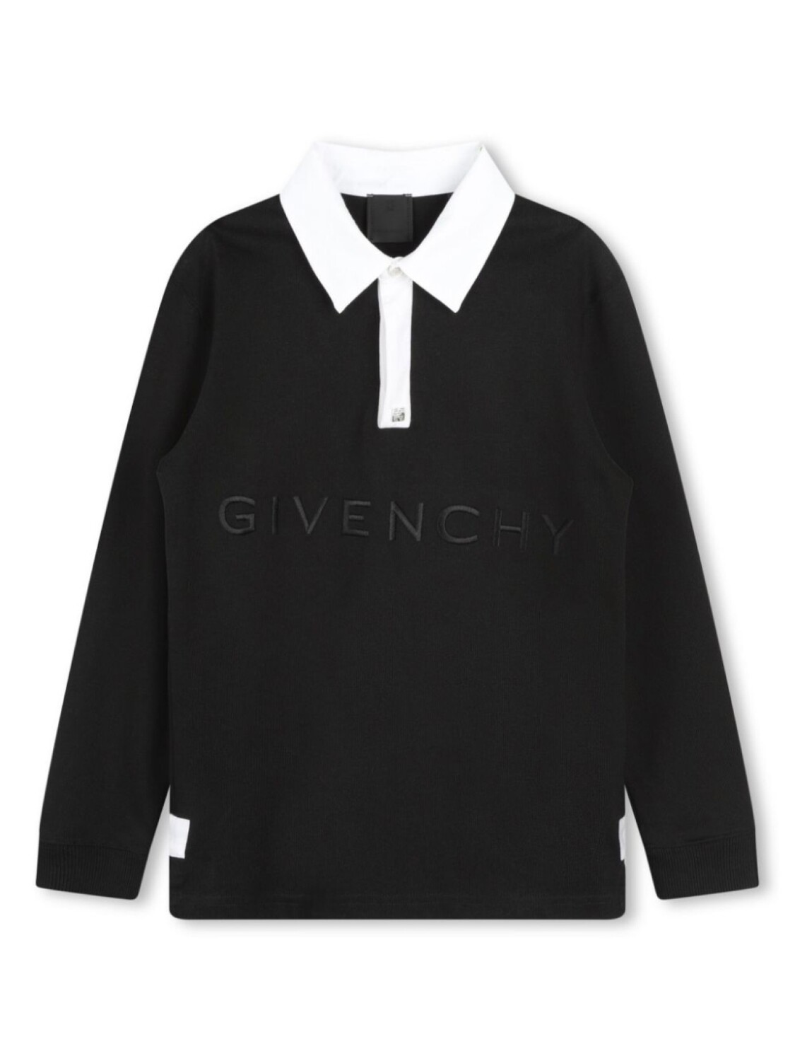 

Givenchy Kids рубашка поло с вышитым логотипом, черный