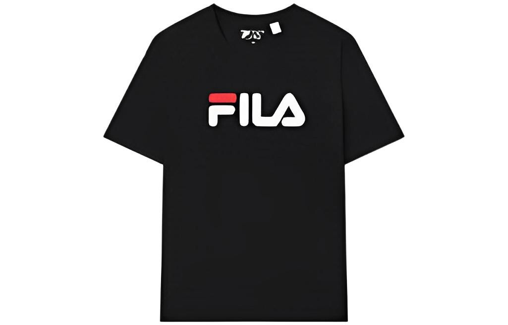 

Футболка унисекс черная Fila, черный