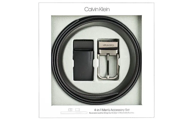 

Мужской кожаный ремень Calvin Klein, Черный