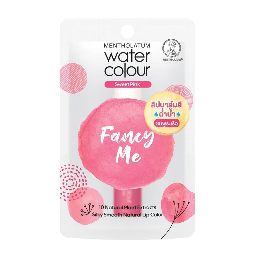 

Mentholatum Акварель Fancy Me 3 G. บำรุงริมฝีปาก ลิปบาล์มสีฉ่ำน้ำ, Pink