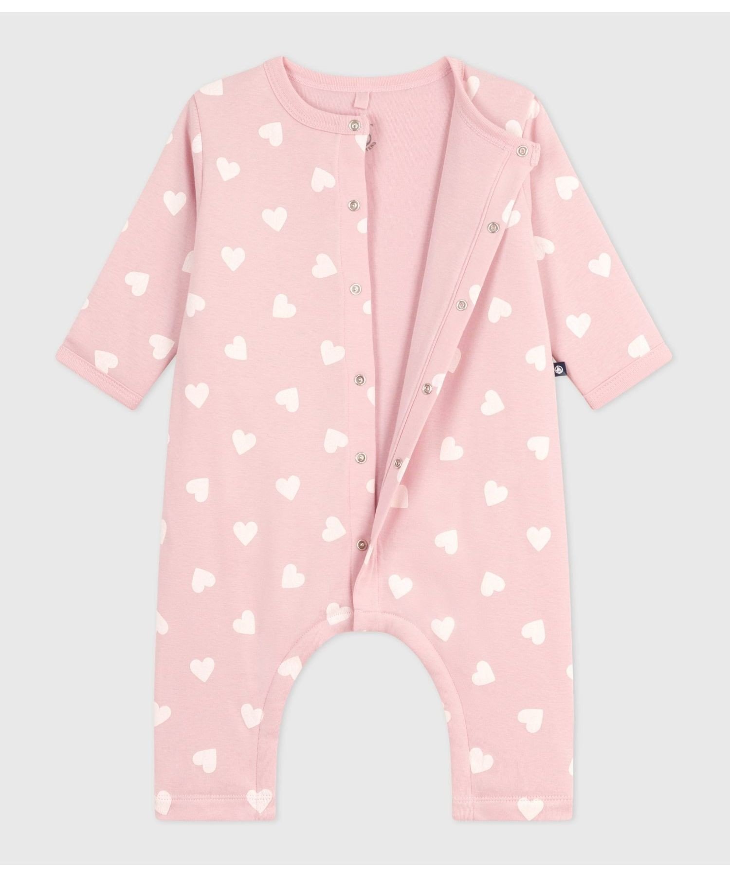 Комбинезон Комбинация Petit Bateau, Light pink/off-white — фото 3