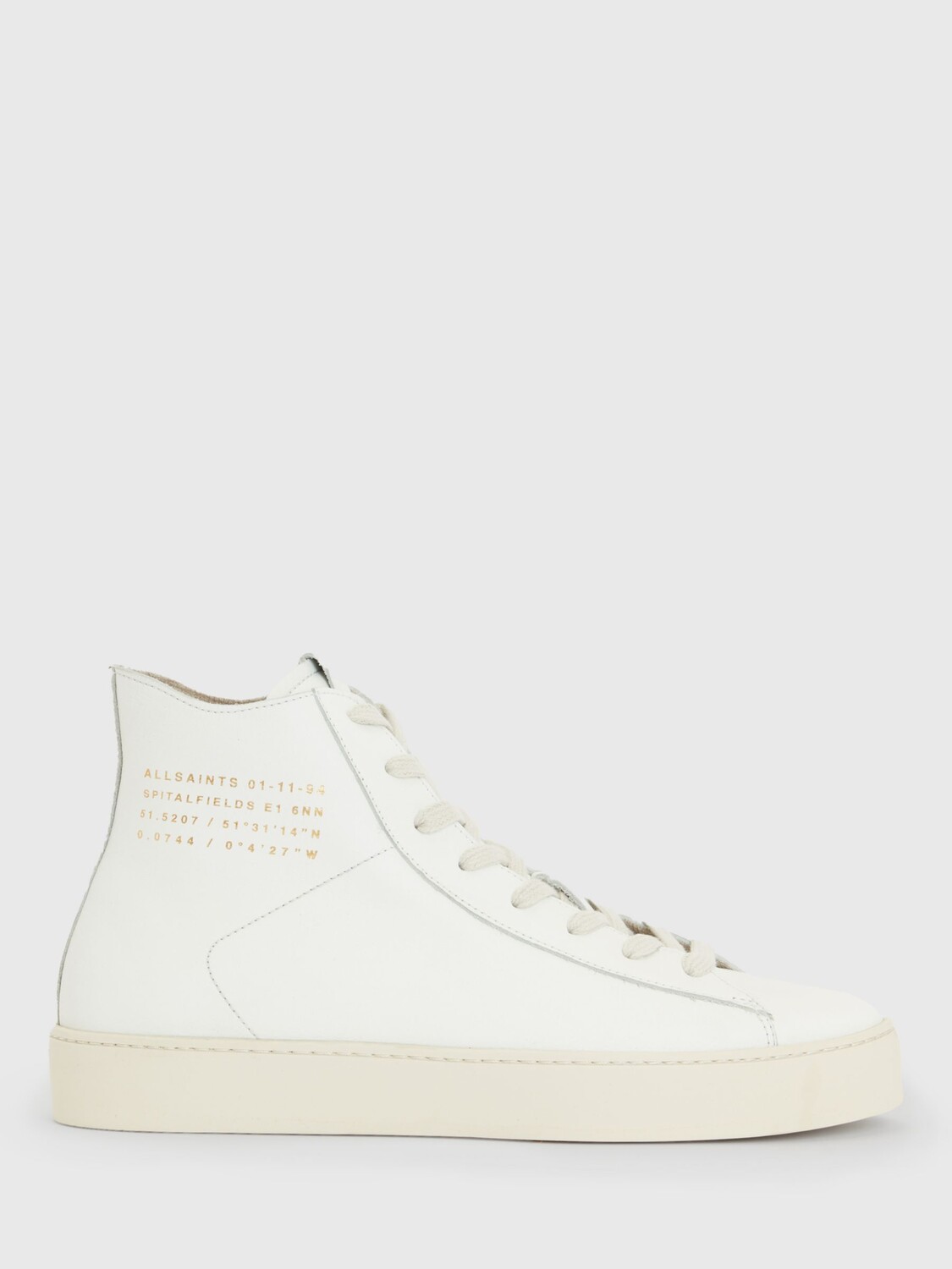 

Кожаные высокие кеды AllSaints Tana, белые, Белый, Кожаные высокие кеды AllSaints Tana, белые