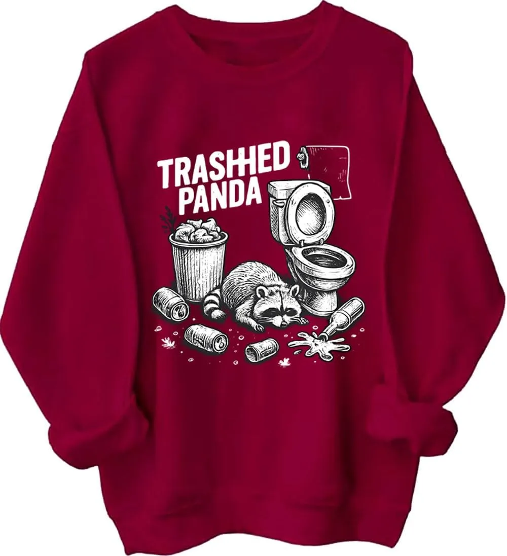 

Толстовка Trashed Panda с юмористическим дизайном Czbic