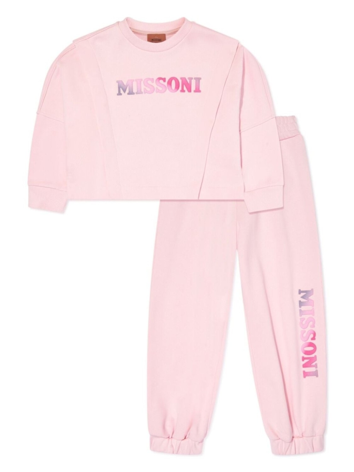 

Missoni Kids спортивный костюм с логотипом, розовый