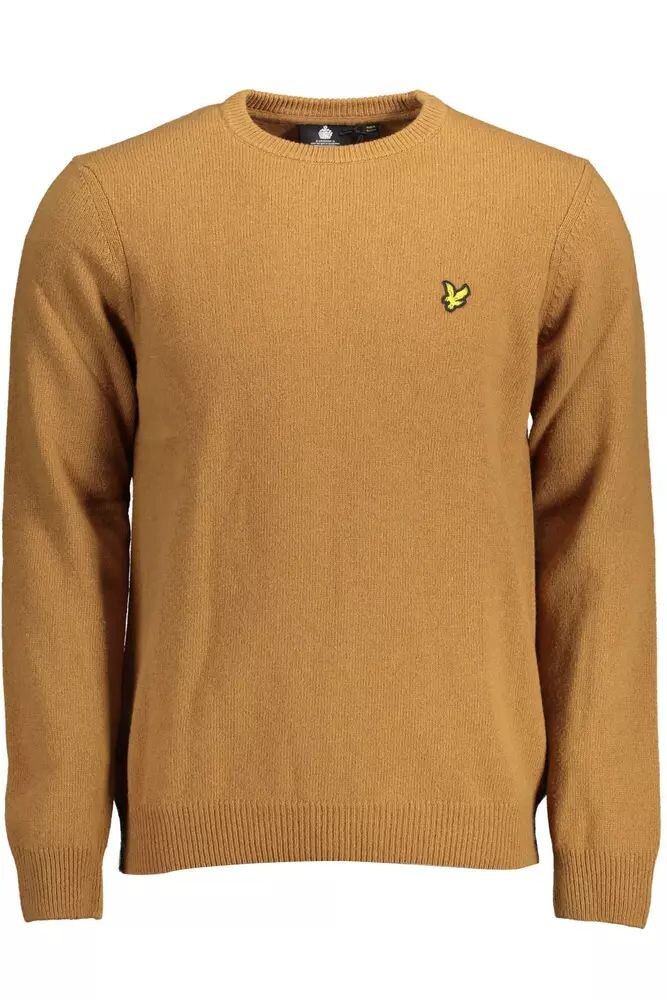 

Классический мужской свитер из смесовой шерсти Lyle & Scott, коричневый
