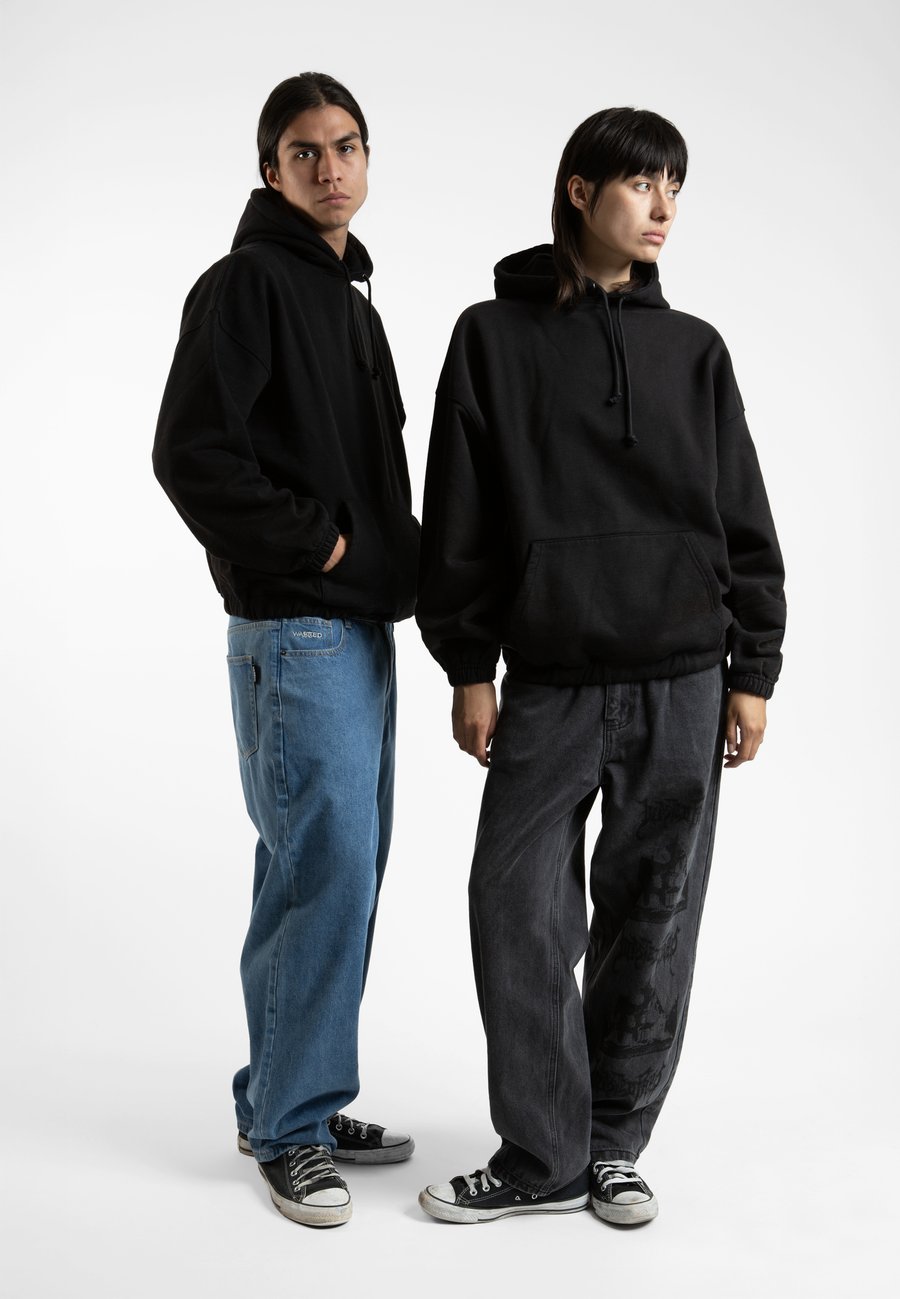 

Худи Wasted Paris KNOW WHAT I MEAN BOXY HOODIE UNISEX, Faded Black/Black Denim