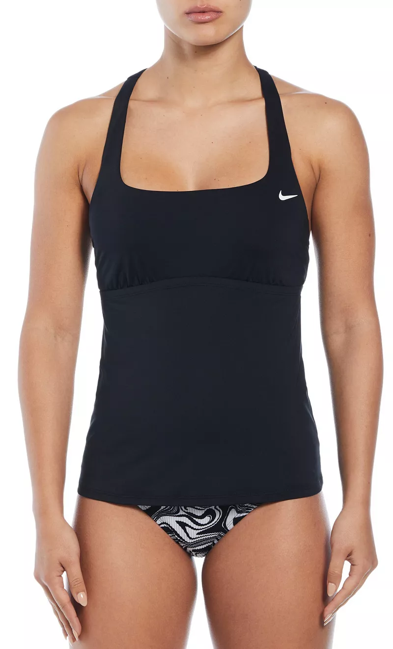 

Женская майка для плавания Nike Missy с квадратным вырезом, черный