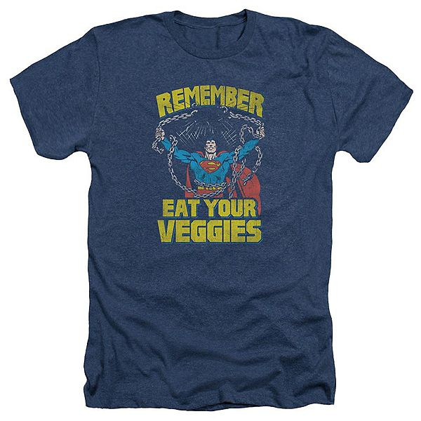 

Футболка adult heather с принтом Superman veggie power Licensed Character