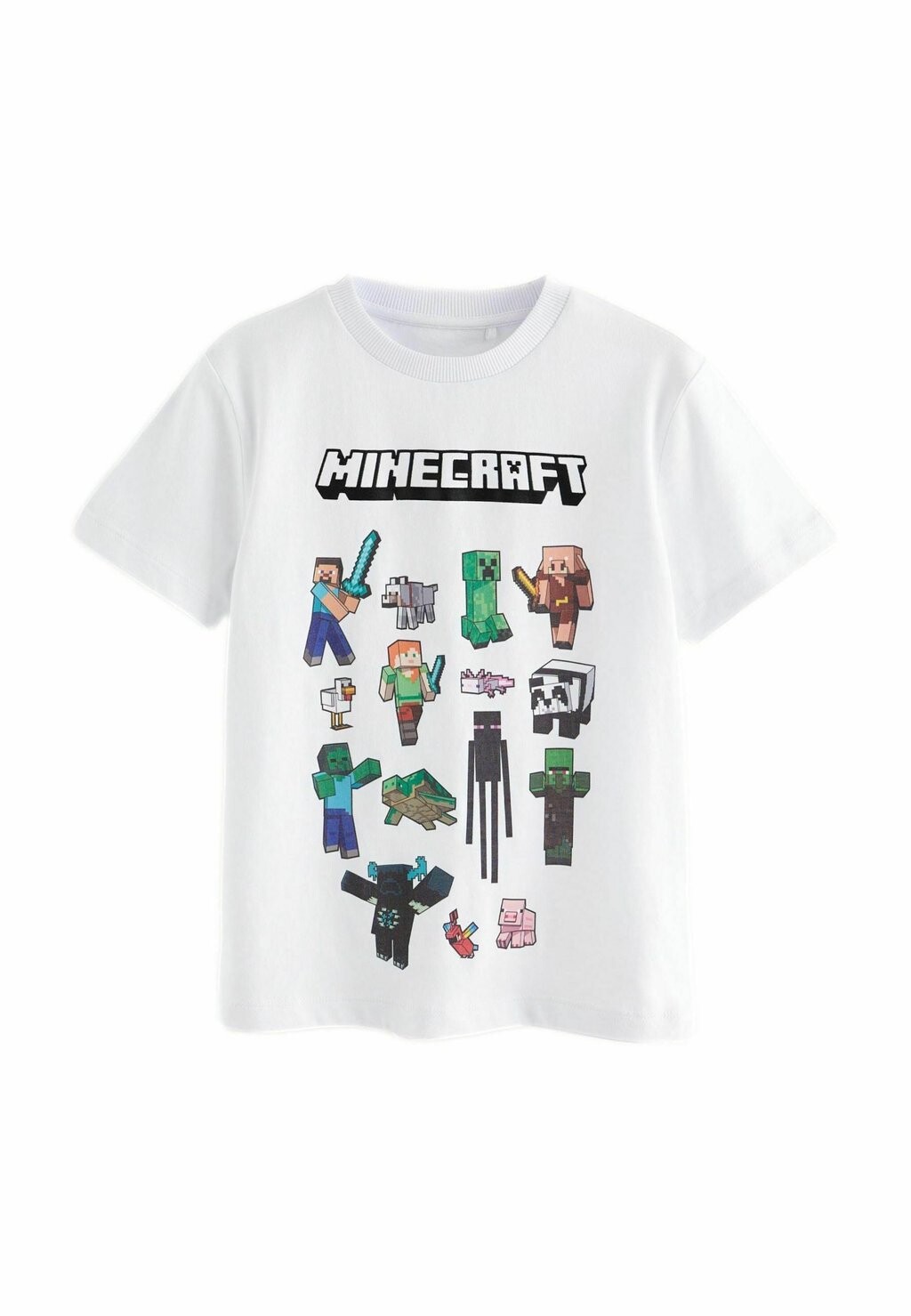 

Футболка MINECRAFT CHARACTER PRINT SHORT SLEEVE, REGULAR FIT Next, белый