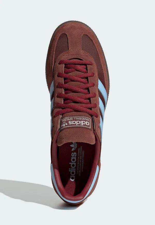 Специальные низкие кроссовки для гандбола Adidas Originals, Fox Brown Clear Sky Gum — фото 3
