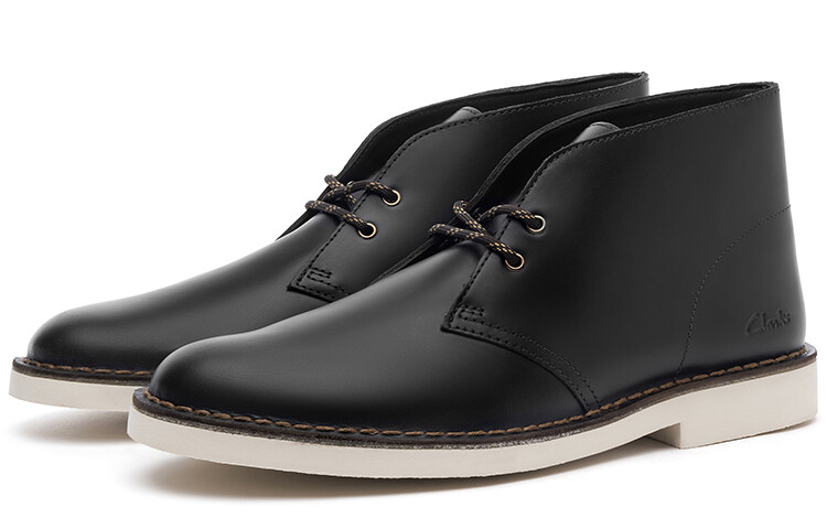 Женское ботинки Clarks Originals из натуральной кожи, черный — фото 4