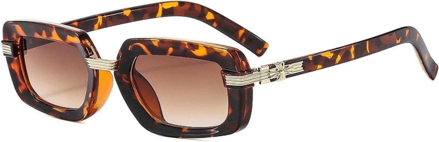 

Роскошные солнцезащитные очки для женщин, маленькие, прямоугольные, с градиентным переходом цвета, в винтажном, стильном и современном стиле TVTBBVV, C1