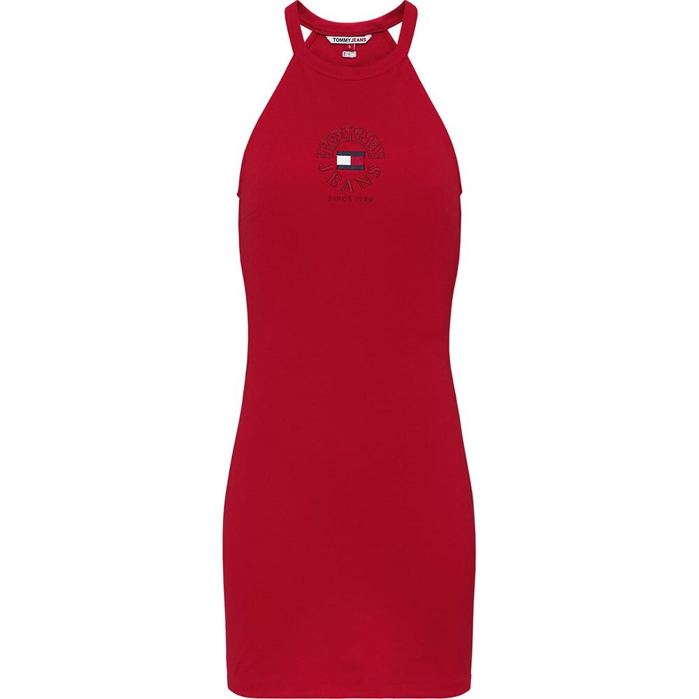 

Платье без рукавов Tommy Jeans Timeless Circle Bodycon, красный