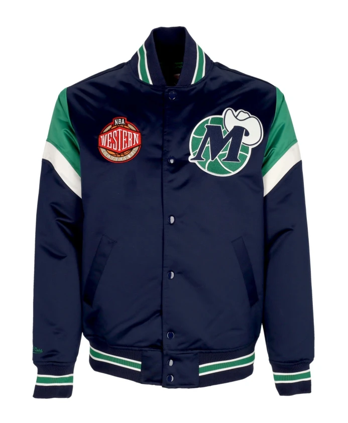 

Бомбер Dallas Mavericks в цветах команды НБА Mitchell & Ness, синий