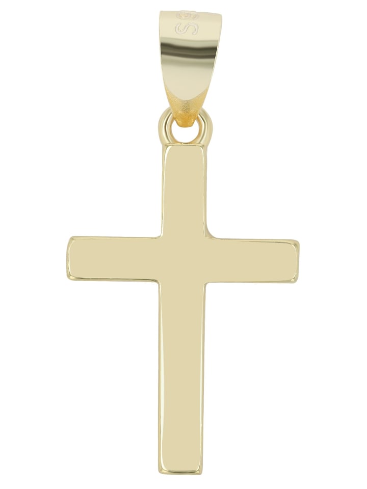 

Adeliás Кулон унисекс - крестик из серебра 925 пробы в золотом исполнении