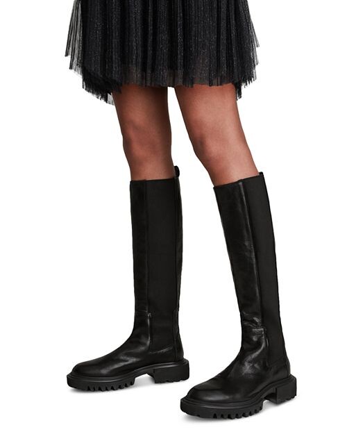 Женские ботинки для верховой езды Maeve без застежки ALLSAINTS, цвет Black — фото 2