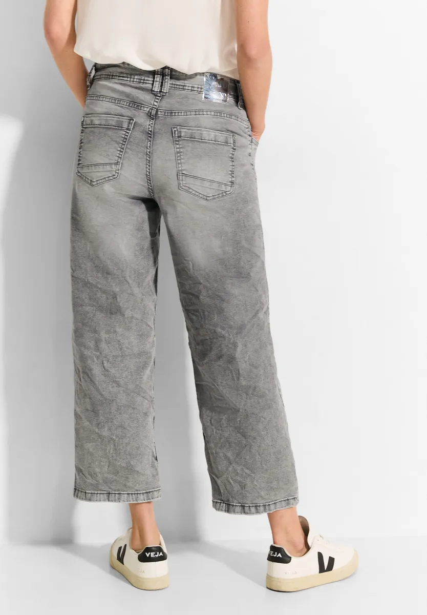 

Джинсы Cecil свободного кроя, высокая талия, цвет Mid Grey Random Wash