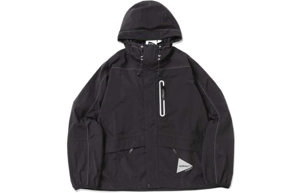 

Gramicci X Patchwork Wind Hoodie 'Black' And Wander