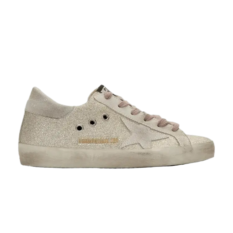 Кроссовки Golden Goose Golden Goose Wmns Superstar 'Fine Silver Glitter', серебряный