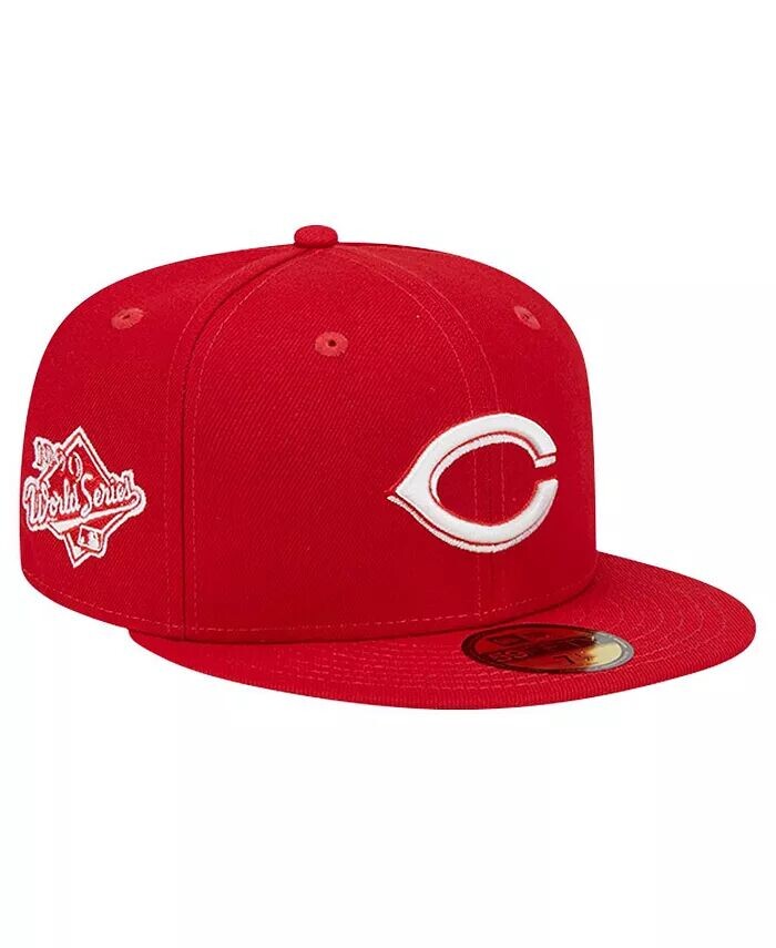 

Мужская красная приталенная шляпа с логотипом Cincinnati Reds 59FIFTY New Era, красный