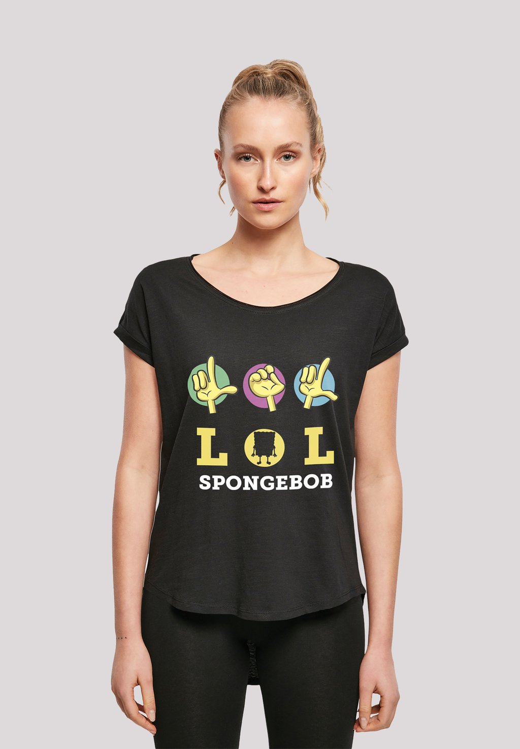 

Футболка с принтом SPONGEBOB SCHWAMMKOPF LOL F4NT4STIC, черный