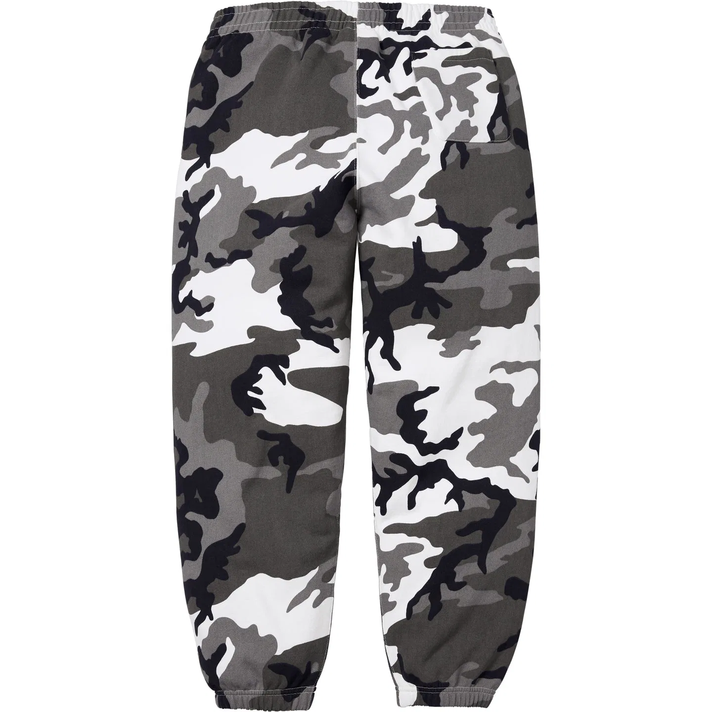 Вязаные спортивные штаны Supreme с аппликацией из атласа, камуфляж — фото 3
