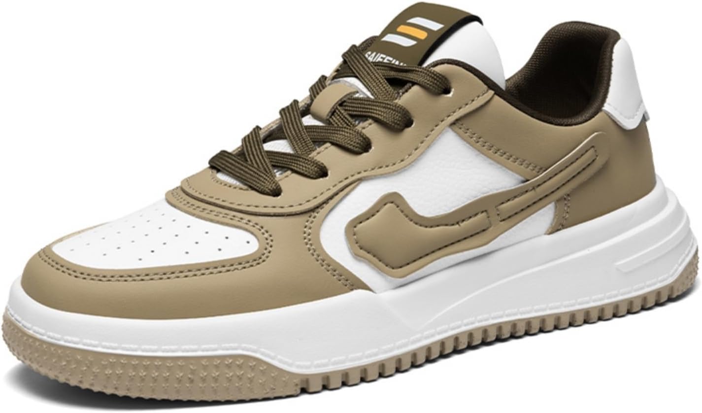 

Мужские кроссовки с низким верхом и комбинированными цветами, модная повседневная обувь - стильные для уличного спорта, встреч с друзьями и ежедневных поездок Aokisx, белый