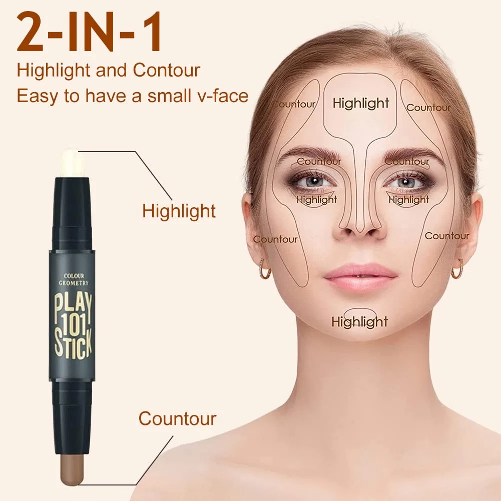 Двусторонний стик для контуринга «Contouring Stick» Cutiolly, Ivory — фото 2