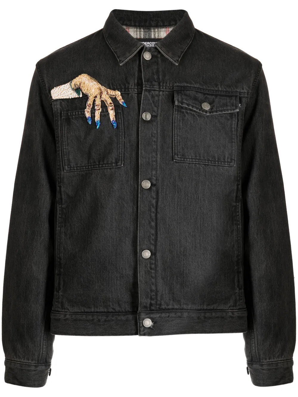 

Куртка из смесовой шерсти с нашивками Undercover, серый