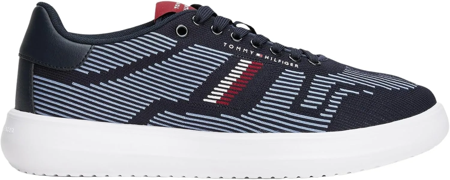 Tommy Hilfiger Кроссовки Herren Cupsole Modern Knit с логотипом, голубой — фото 4