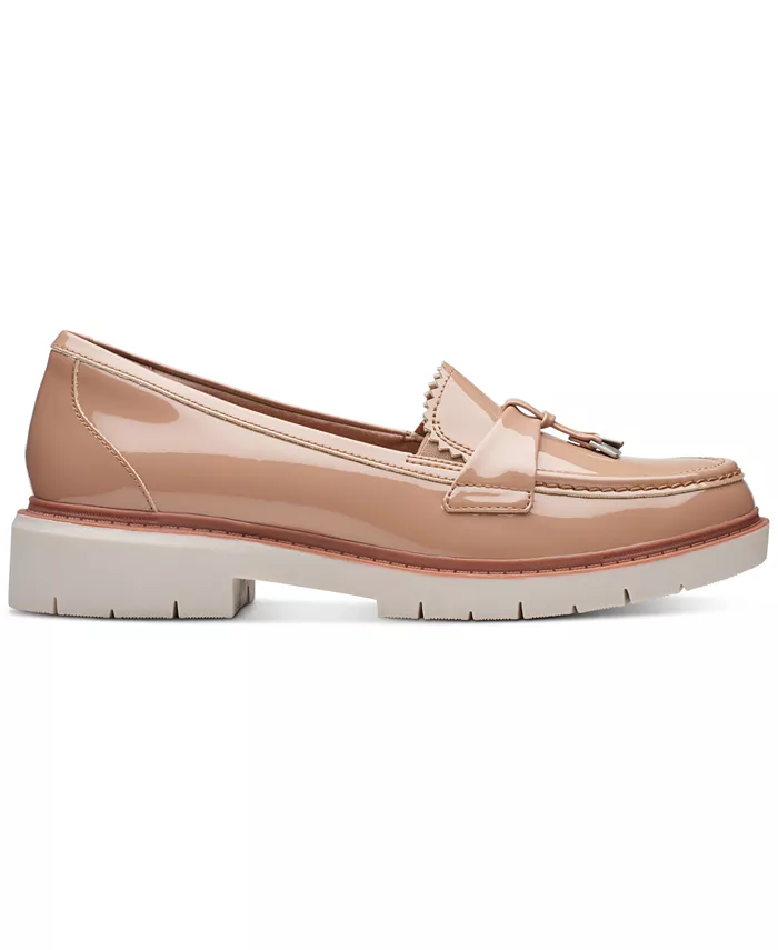 Женские удобные лоферы Westlynn Bella на массивной подошве Clarks, коричневый/бежевый — фото 2