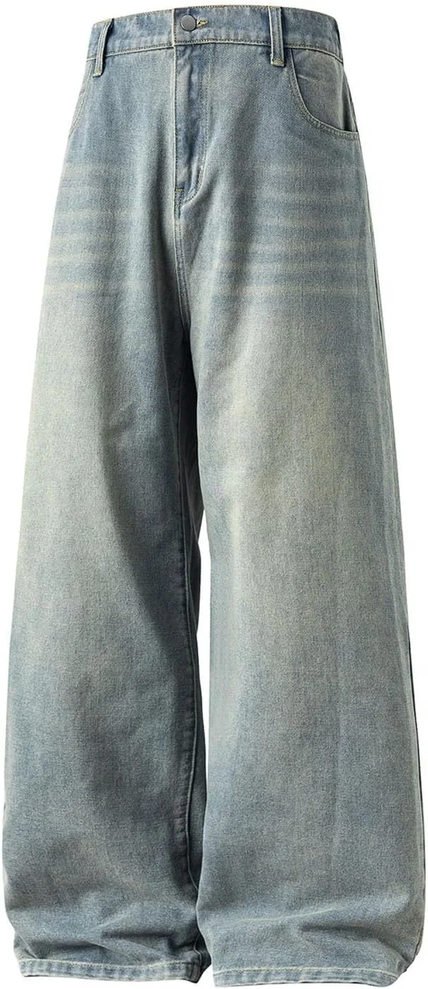 Джинсы свободные Wide Leg, D04 Blabj — фото 4