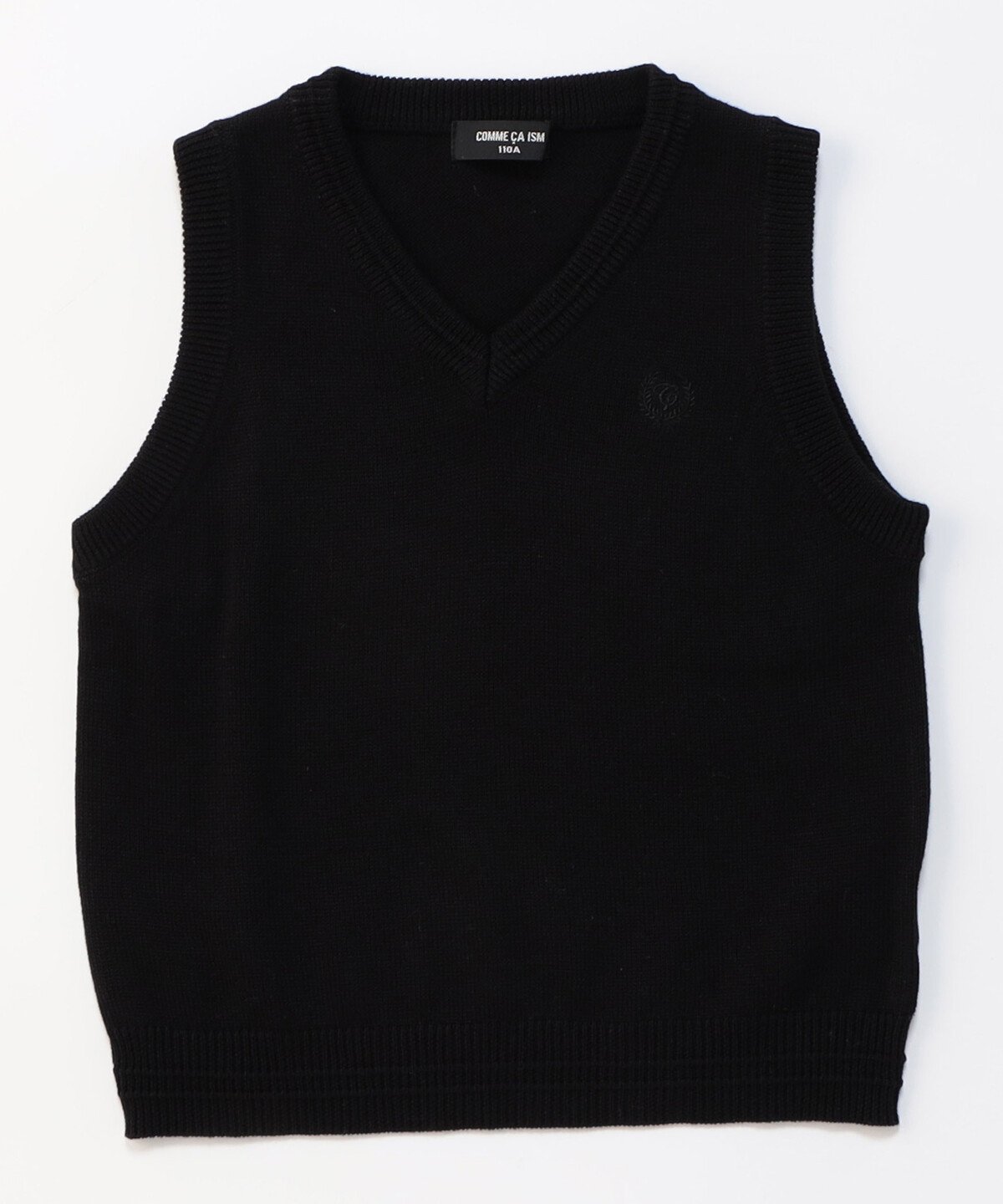 Базовый вязаный жилет (100-130 см) Comme Ca Ism, black