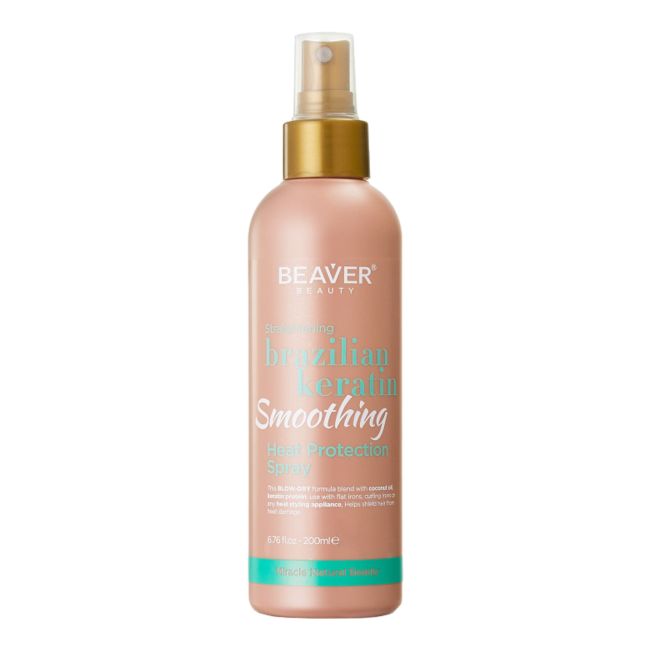

Beauty brazilian keratin разглаживающий термозащитный спрей для волос Beaver, 200 мл